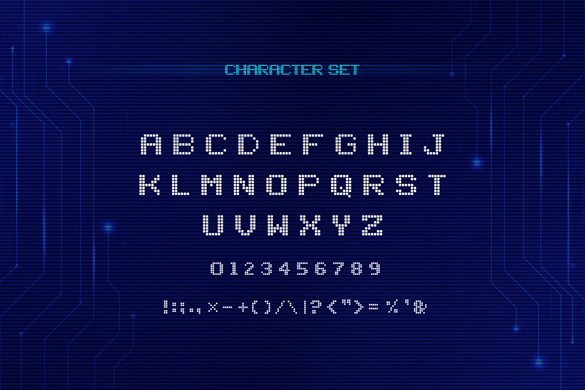 Cyber - Technology Font, a Font by AndrewPixelType (Photo 6 of 7)
