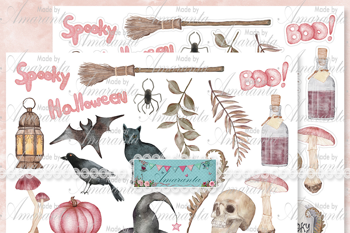 Spooky - Halloween Papers & Cutouts, a Pattern Graphic by MadeByAmaranta (Photo 5 of 5)