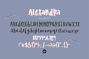 ALEXANDRA A Hand Lettered Serif Font