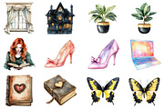 Watercolor Gothic Planner Lover, an Illustration by CitraGraphics (Thumbnail 3 of 5)