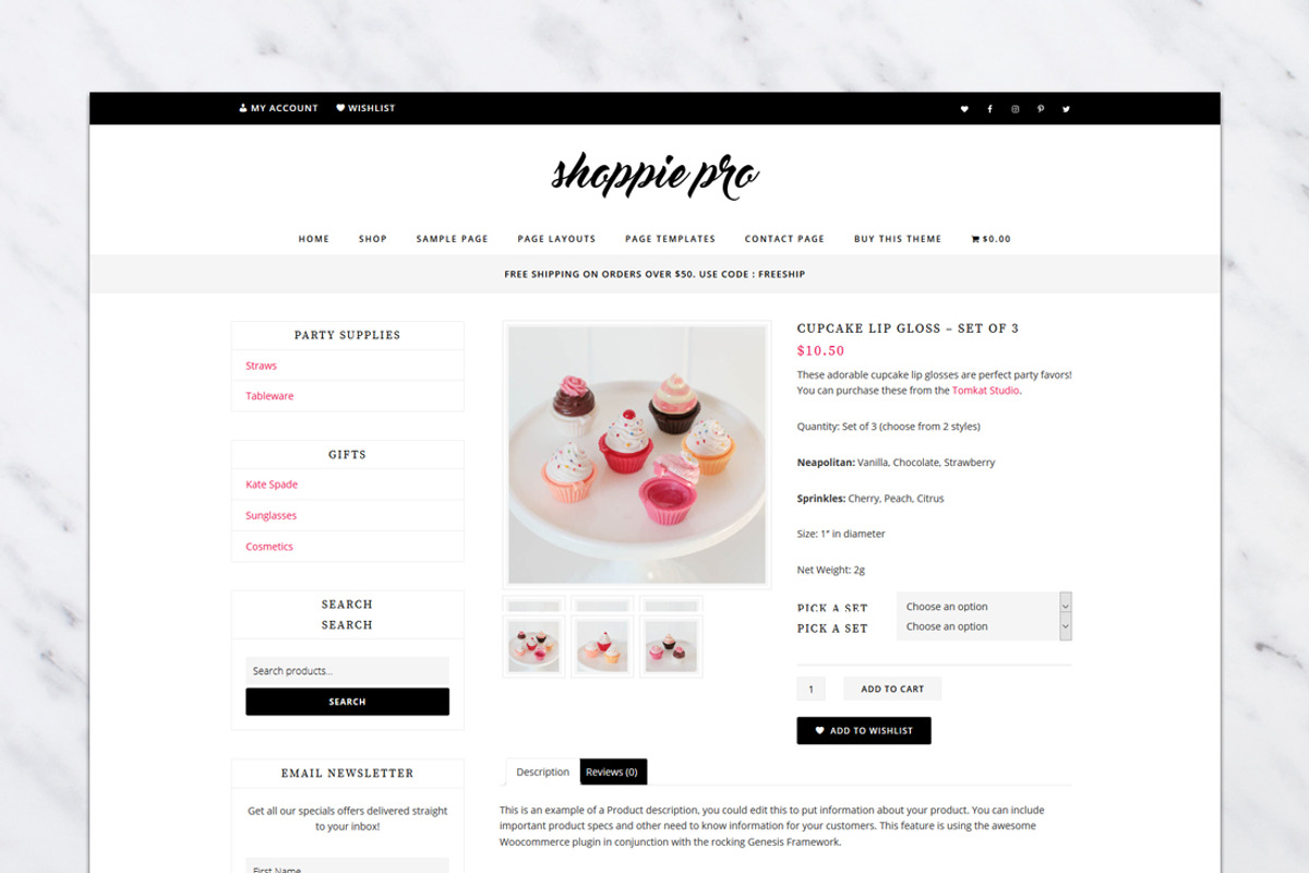 Shoppie Pro // Genesis Child Theme, a WordPress Template by WP Chic (Photo 3 of 3)