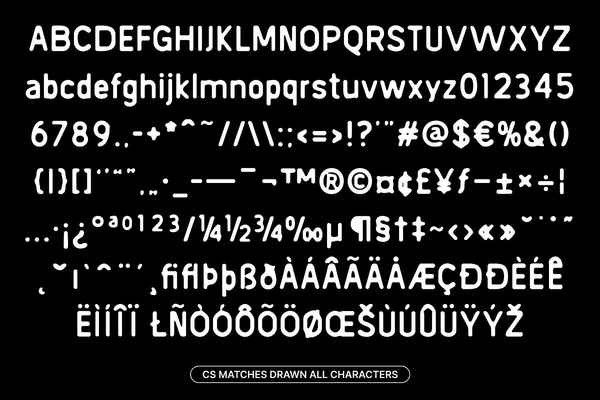 CS Matches Drawn, a Sans Serif Font by Craft Supply Co. (Photo 8 of 8)