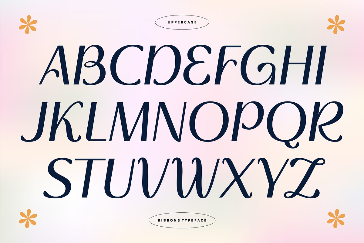 RIBBONS - Display Font, a Sans Serif Font by Artflorara (Photo 6 of 12)