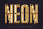 Condensed Neon 3D Lettering, a Graphic by TVartworks (Thumbnail 5 of 21)