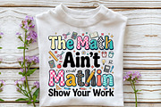 Math Teacher PNG, Back to School Png, an Object Illustration by Sublimation Artist (Thumbnail 3 of 9)