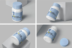 Medicine Bottle Mockup, a Product Mockup by megostudi0
