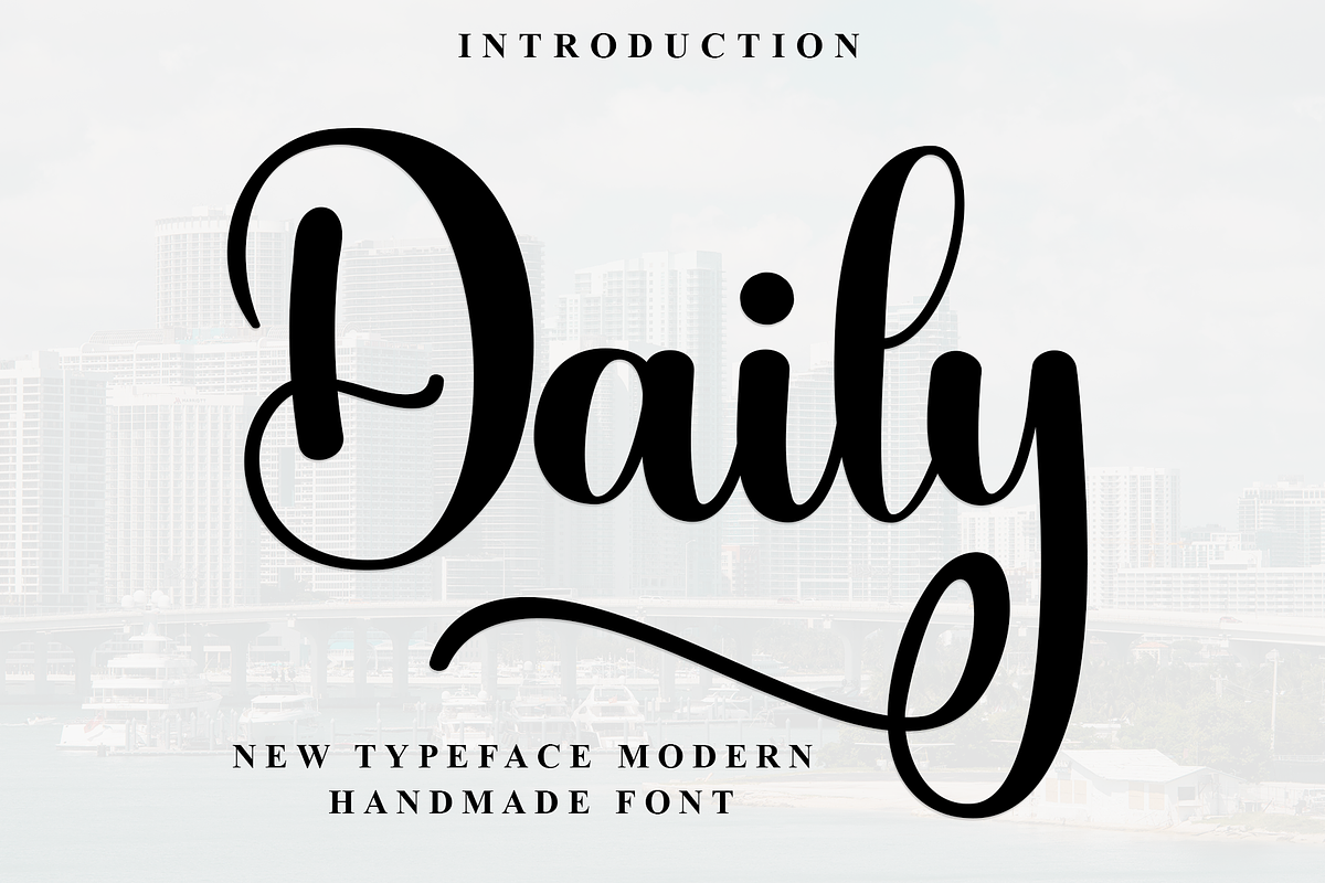 Daily, a Font by FreshTypeINK (Photo 1 of 8)