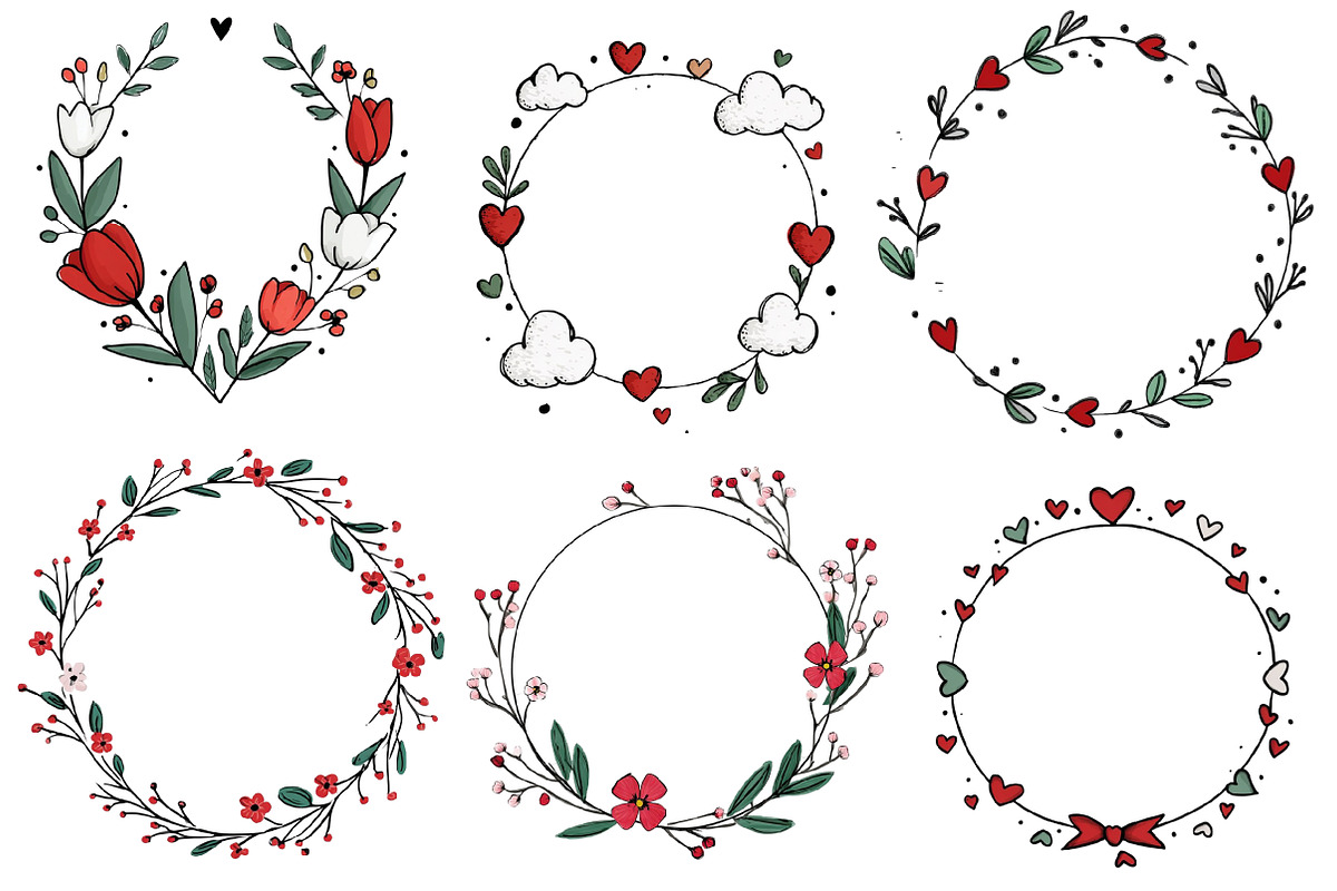 valentine frame clipart, an Illustration by Designworld (Photo 4 of 5)