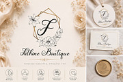 Antique Blossom Monogram, a Handwritten Font by Yoga Letter (Thumbnail 3 of 7)