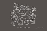 Pumpkin Patch vector pattern set, a Pattern Graphic by Palette Pursuit (Thumbnail 6 of 11)