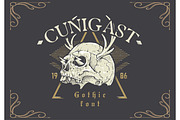 Cunigast Gothic Font, a Blackletter Font by DmDesignsStoreArt (Thumbnail 1 of 2)