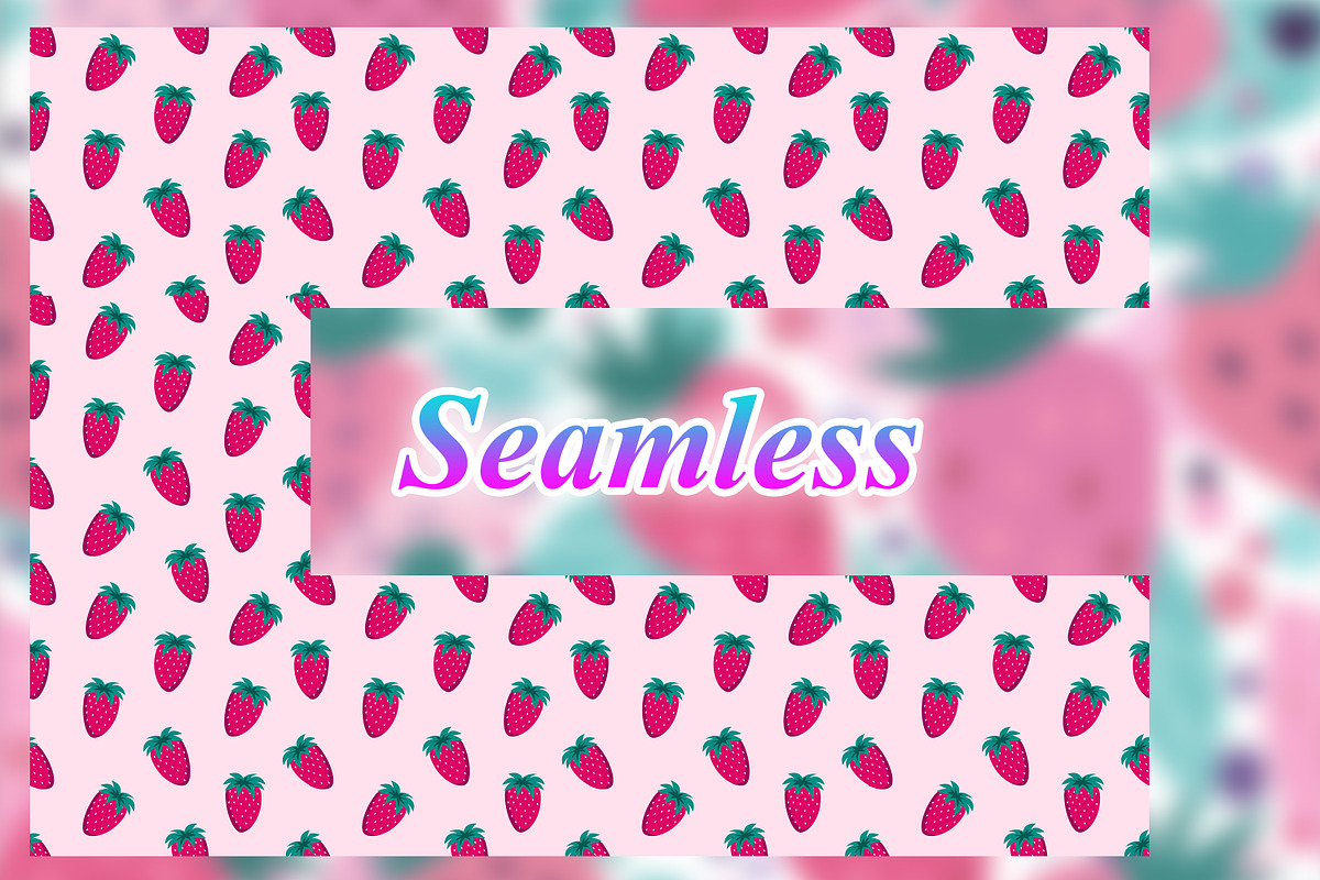 Strawberry Seamless Pattern, a Pattern Graphic by Digital Studio (Photo 2 of 4)