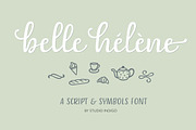 Belle Helene a Script & Symbols Font, a Script Font by Studio Indigo (Thumbnail 1 of 9)