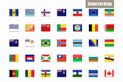 All-in-one Country Flag Icon Set, an Icon by CustomIconDesign (Thumbnail 2 of 6)