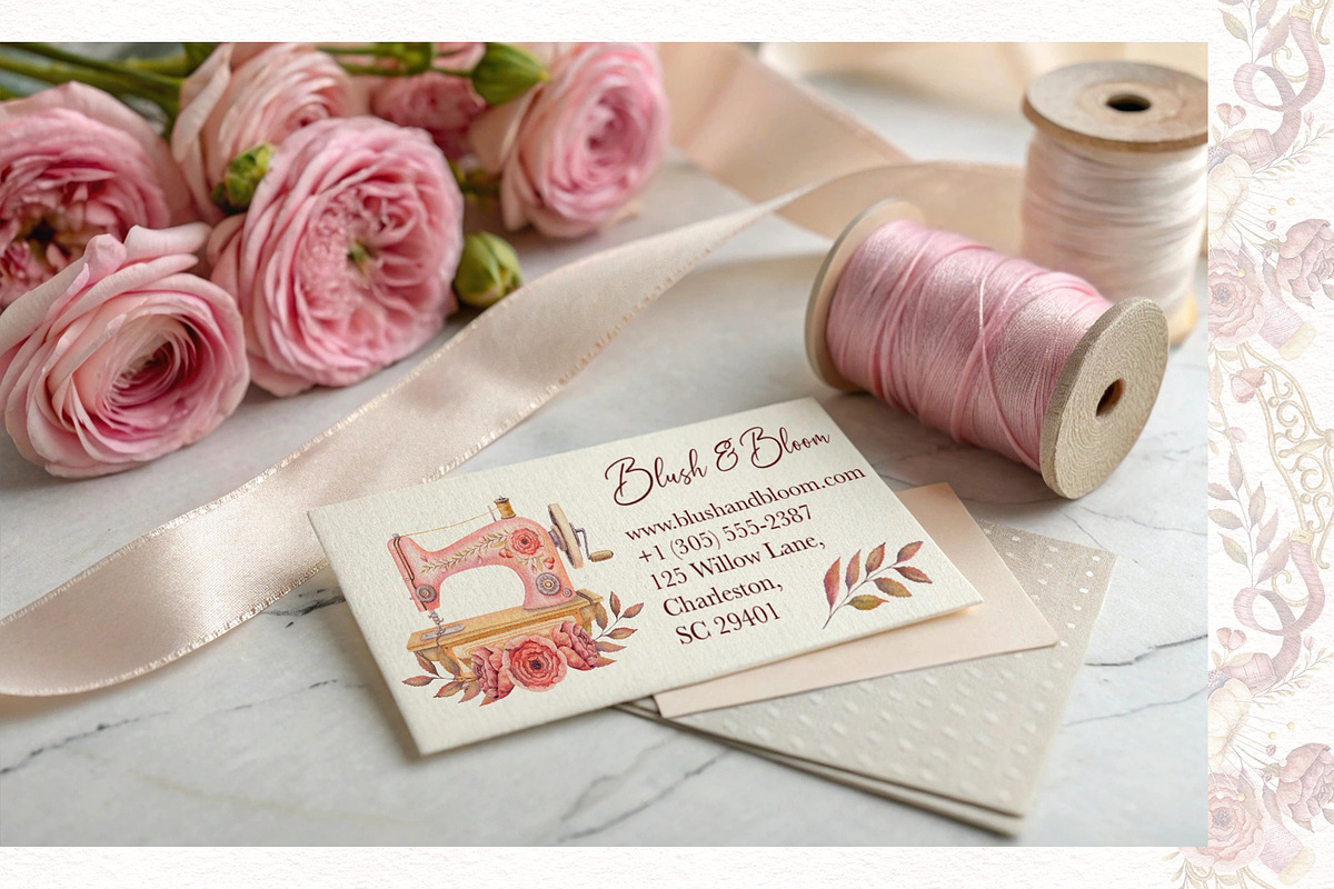 Watercolor Sewing Collection, an Illustration by Nadya Saen Art (Photo 7 of 12)