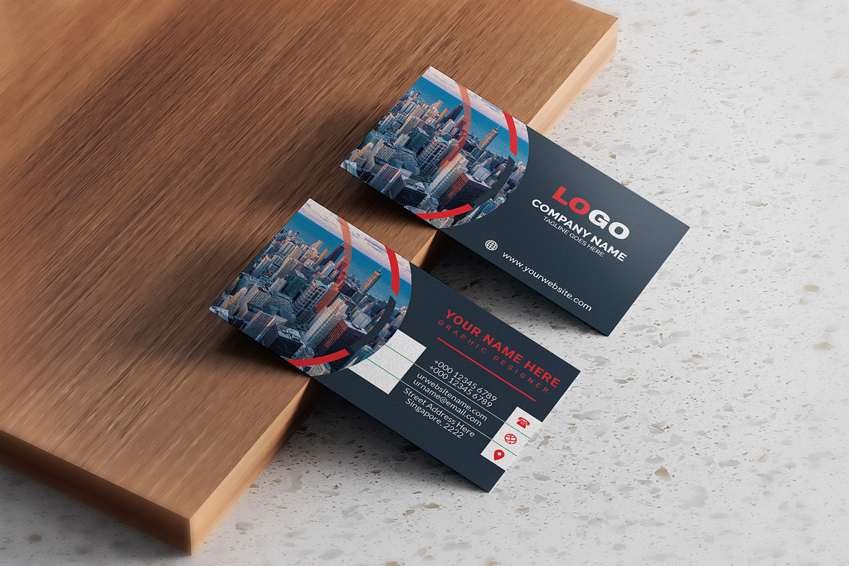 Professional and Stylish Vista, a Business Card Template by Vitoria's Collection (Photo 3 of 3)