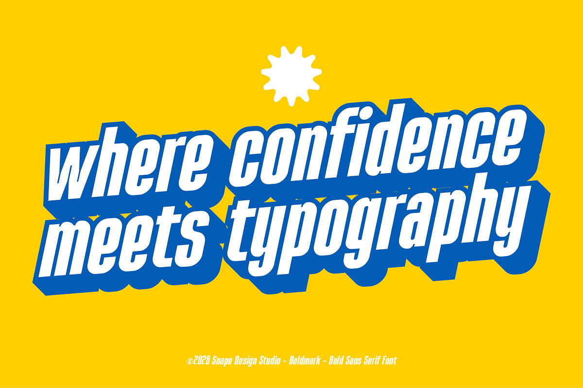 Boldmark - Bold Sans Serif Font, a Sans Serif Font by Snape Design Studio (Photo 8 of 12)