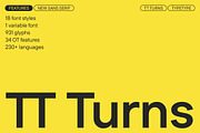 TT Turns, a Sans Serif Font by TypeType (Thumbnail 1 of 26)