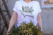 Floral Wheelbarrow svg, Wheelbarrow, an Illustration by Rajbir-Designs (Thumbnail 3 of 6)