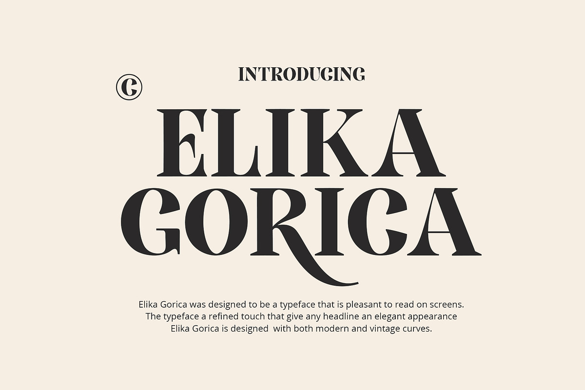 Elika Gorica, a Serif Font by Damelev (Photo 1 of 11)