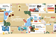 Hot Summer Sale Google Slides, a Presentation Template by Loin Studio (Thumbnail 1 of 4)