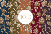 Antique Floral Toile Patterns, a Pattern Graphic by Eclectic Anthology (Thumbnail 12 of 14)