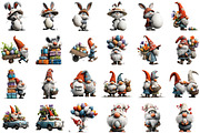 Whimsical Easter Gnome Clipart, an Illustration by Sublimation Artist (Thumbnail 2 of 7)