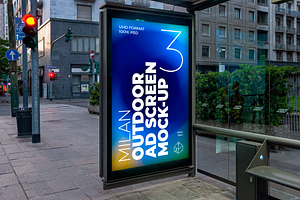 Milan BusStop Ad Screen MockUps 8 V4