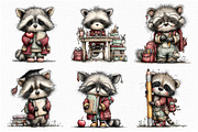 Whimsical Back to School Raccoon PNG, an Animal Illustration by Libby Wishes (Thumbnail 5 of 5)