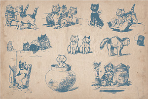 31 Hand Drawn Cats And Kittens