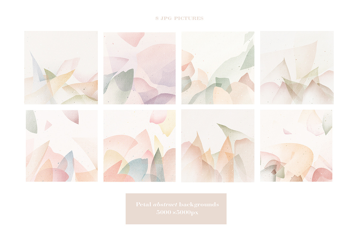 Petal Abstract Backgrounds, a Texture Graphic by nkate.co