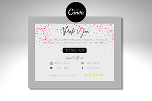 Thank You Order Card | Canva, a Card Template by tahananeart