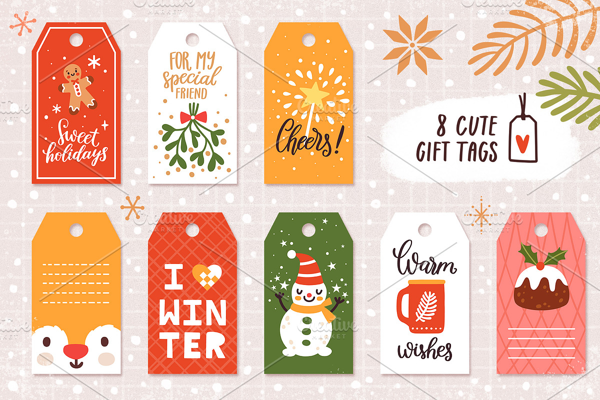 Sweet holidays. Christmas clipart, a Decorative Illustration by MagicForestory (Photo 5 of 10)