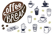 Coffee Break Doodles, a Food Illustration by Sketchetarian (Thumbnail 1 of 5)