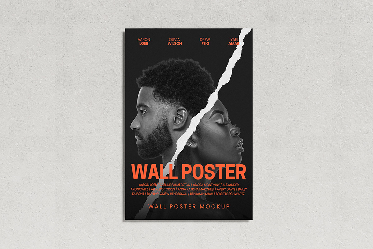 Wall Poster Mockup, an Advertising Mockup by swsi-studio (Photo 2 of 5)