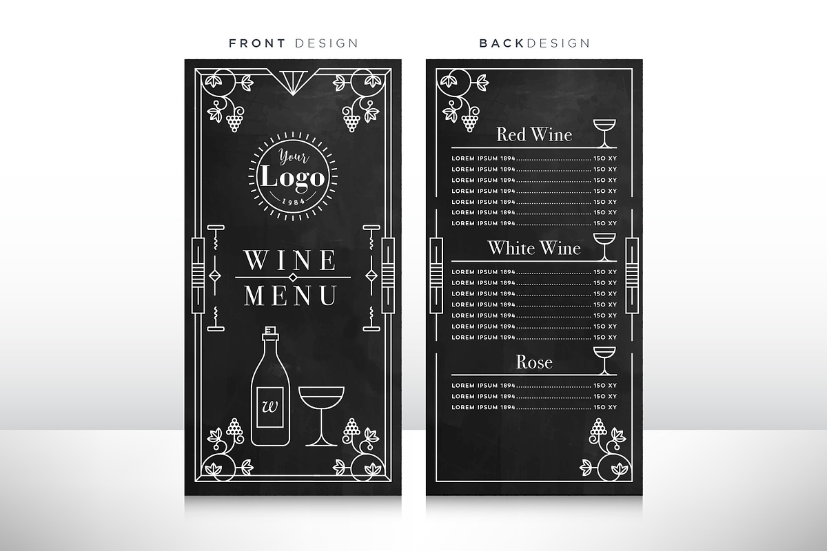 90 Linear Style Menu Designs, a Templates & Theme by Kursat Unsal (Photo 9 of 23)