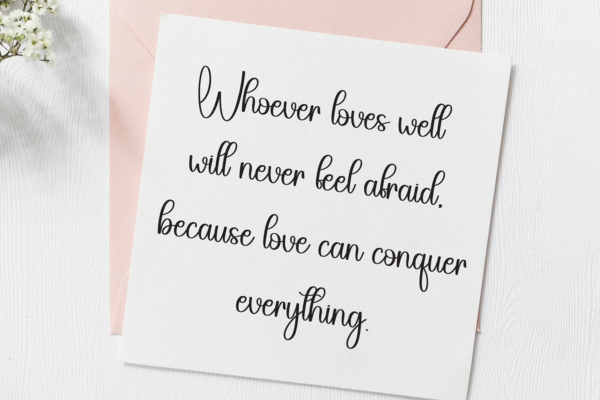 Birthday | Script Font, a Handwritten Font by Scratchones (Photo 4 of 9)
