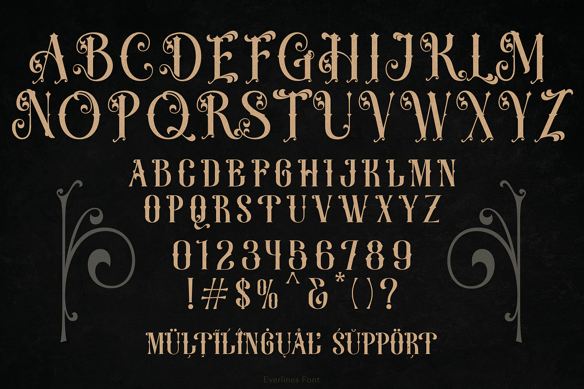 Everlines Victorian Font, a Font by TypeClassHeroes (Photo 3 of 10)