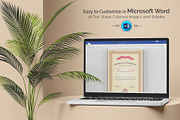 Canva Certificate Template, a Stationery Template by DesignDevisers (Thumbnail 8 of 9)