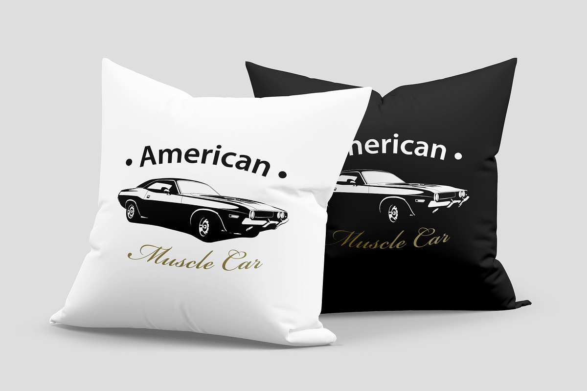 T-Shirt Print Muscle Car Vector, a Sport Illustration by Plaid4You (Photo 6 of 8)