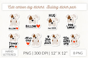 Cute dog stickers. Puppy Christmas, an Object Graphic by Let's Art (Thumbnail 22 of 24)