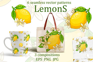 Lemon Blossom Vector Set – 3 Floral, an Illustration by EshaStudio