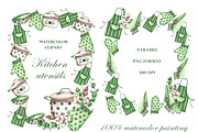 Kitchen watercolor set. Cookbook, an Illustration by SabinaWatercolorArt (Thumbnail 11 of 16)