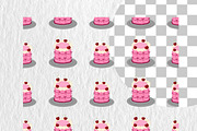 Dopamine Cakes Seamless Pattern Set, a Food Illustration by Oleksandra Illustrates (Thumbnail 5 of 14)