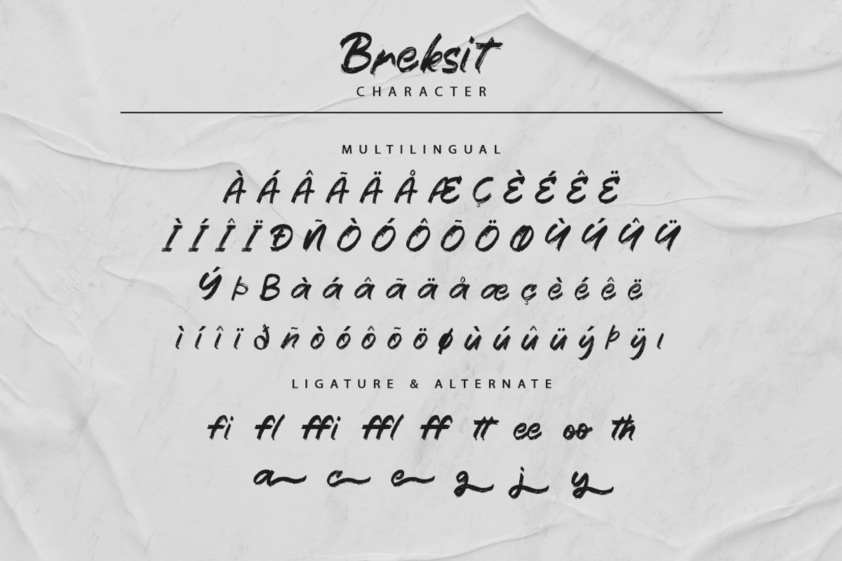 Breksit, a Font by kerismaker (Photo 3 of 10)
