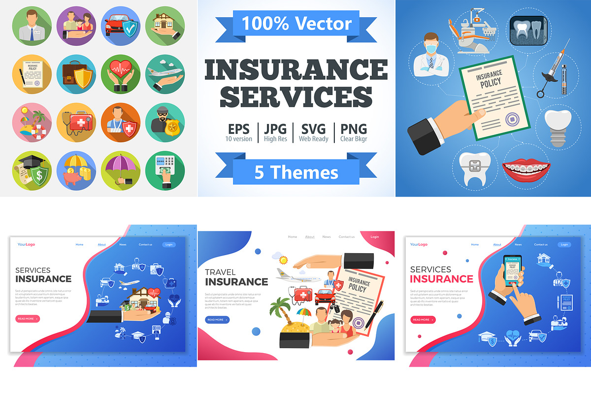Insurance Services Concepts, an Education Illustration by TAlex (Photo 1 of 7)