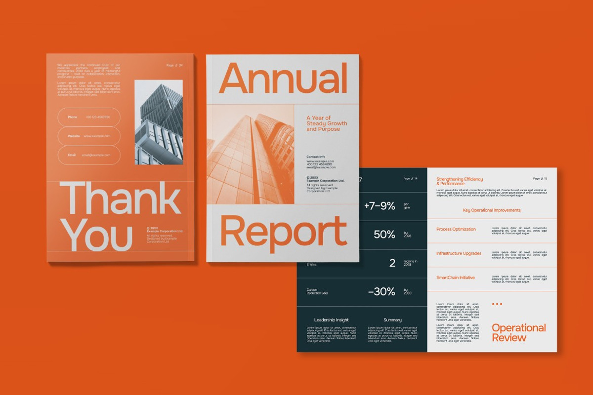 Business Annual Report Book, a Print Template by graphicook (Photo 3 of 4)