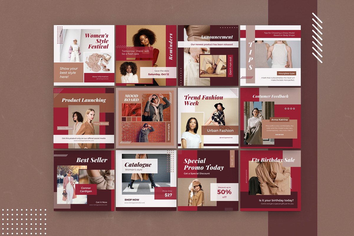 Urban Fashion 3in1 Canva Template, a Social Media Template by Brandearth RRGraph (Photo 10 of 11)