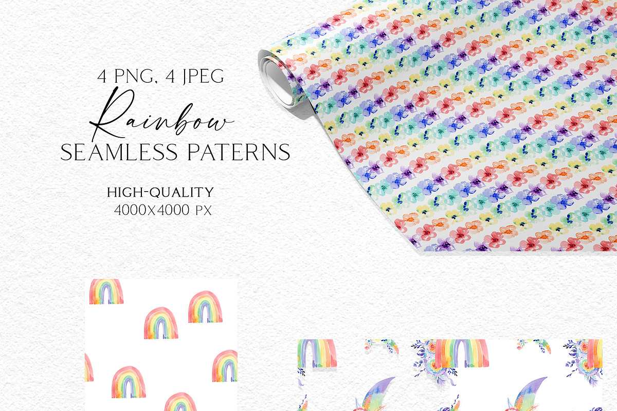 Rainbow Mix Watercolor, an Object Illustration by Olga Koelsch (Photo 13 of 16)