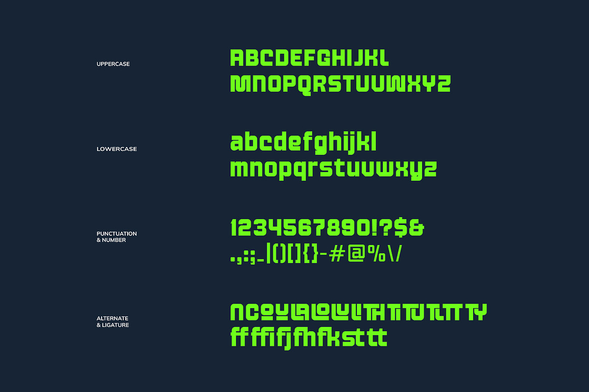 Maxel - Bold Futuristic, a Sans Serif Font by Dikas Studio (Photo 4 of 7)